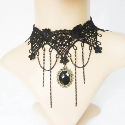 Lace Chokers Necklace Clavicle Chain Choker