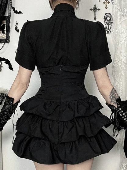 Sleeveless Chain High Waist Dress