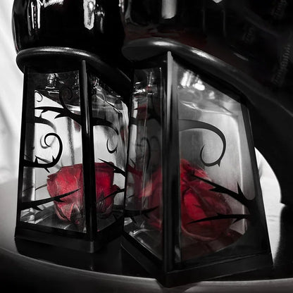 Gothic Mary Jane Rose Heeled Shoes