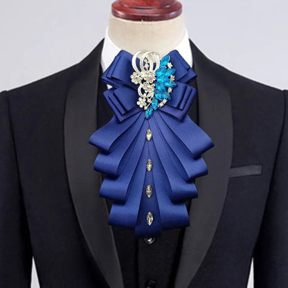 High-end Bow Tie Collar Flower French Business Suit Shirt