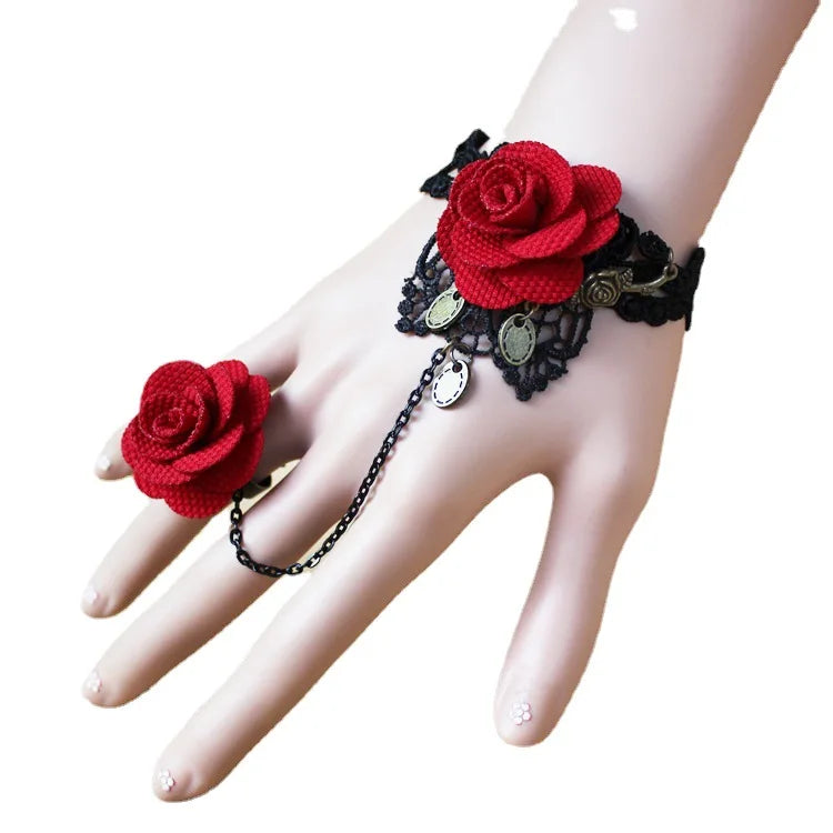 Gothic Lace Cuff Fingerless Glove