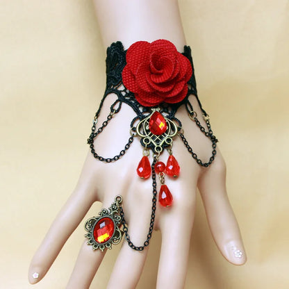 Gothic Lace Cuff Fingerless Glove