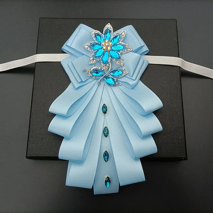 High-end Bow Tie Collar Flower French Business Suit Shirt