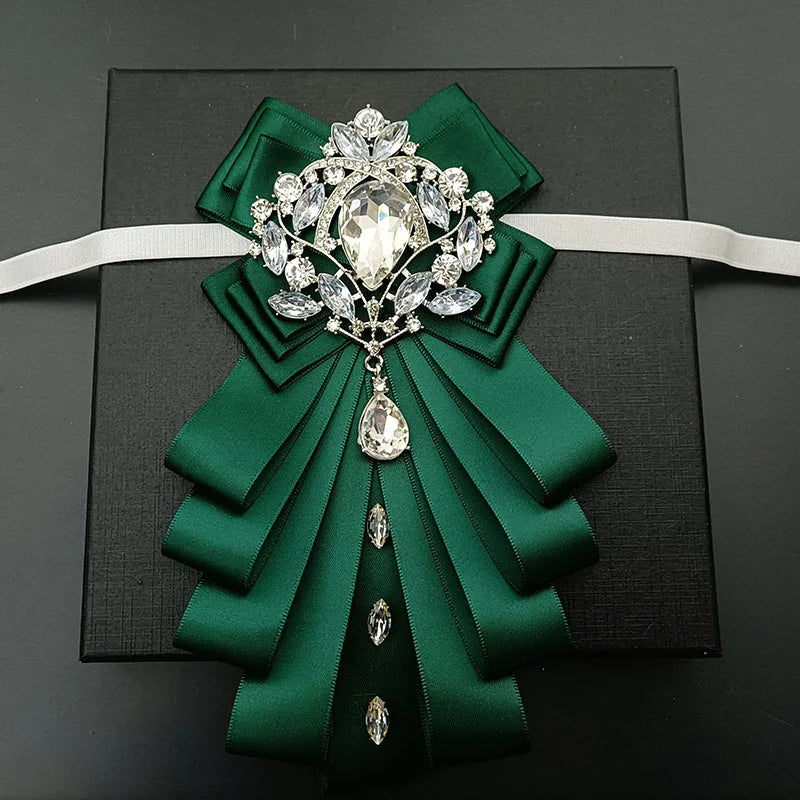 High-end Bow Tie Collar Flower French Business Suit Shirt