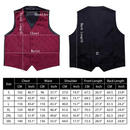 Lilac Purple Violet Lavender Silk Men Vest Tie Hanky Cufflinks Set Woven Waistcoat Sleeveless