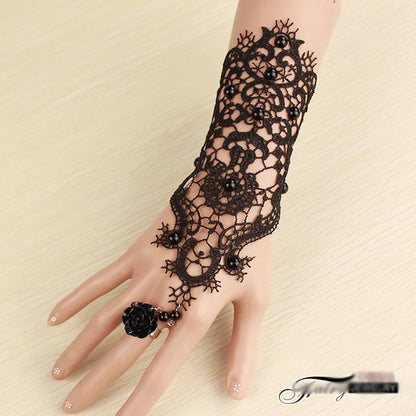 Gothic Lace Cuff Fingerless Glove
