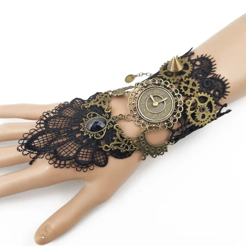 Gothic Lace Cuff Fingerless Glove