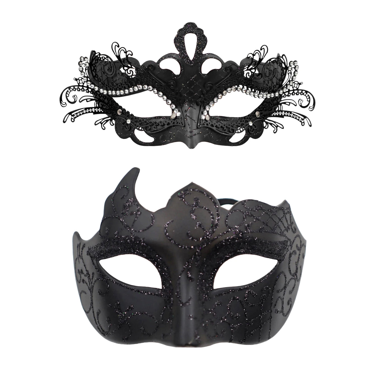 Couples Masquerade Venetian Ball Mask Set