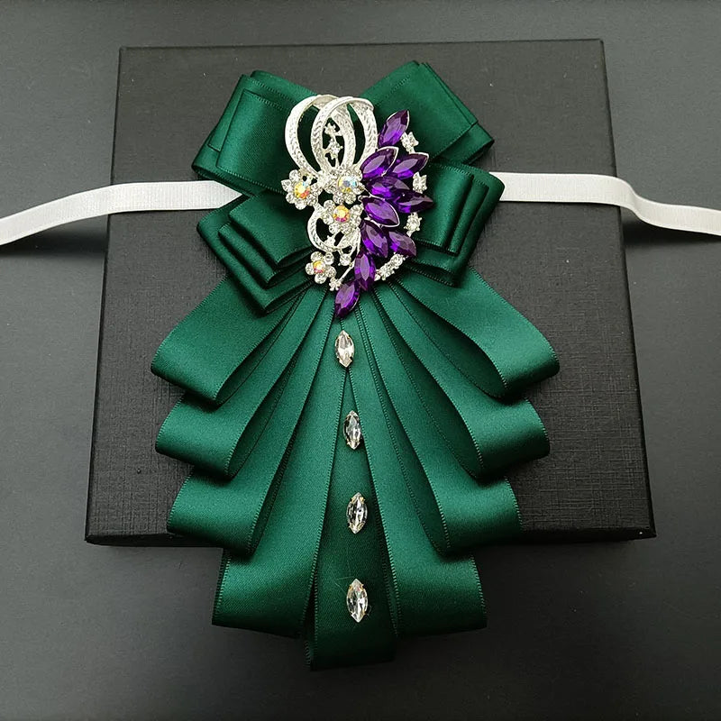 High-end Bow Tie Collar Flower French Business Suit Shirt