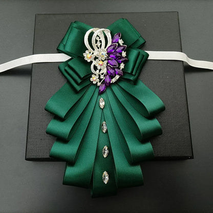 High-end Bow Tie Collar Flower French Business Suit Shirt
