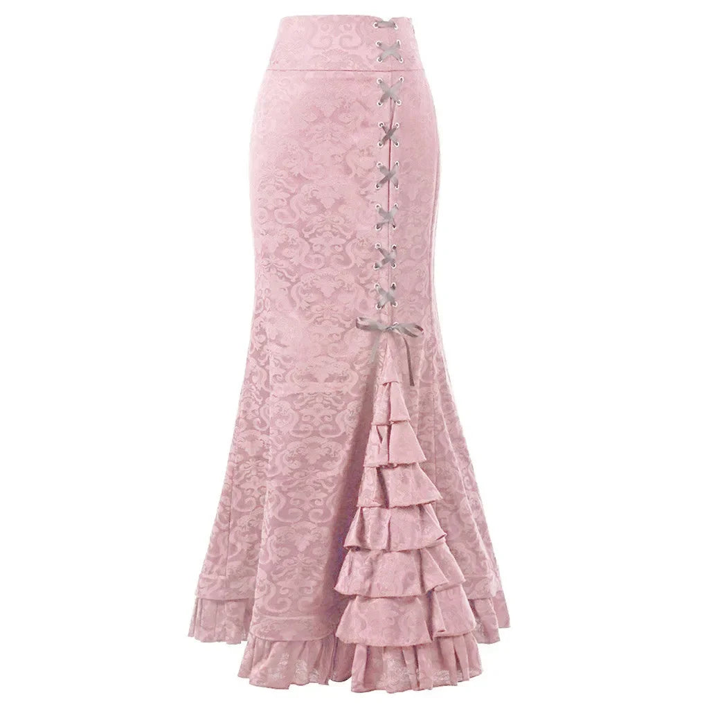 Gothic Vintage Fishtail High Waist Bodycon Mermaid Skirt