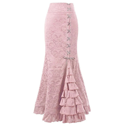 Gothic Vintage Fishtail High Waist Bodycon Mermaid Skirt