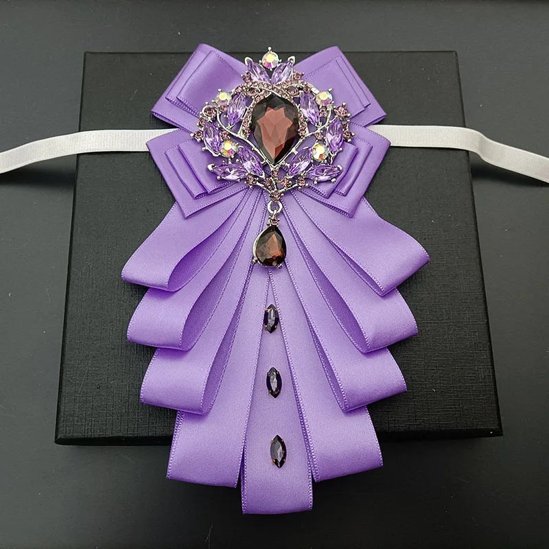 High-end Bow Tie Collar Flower French Business Suit Shirt