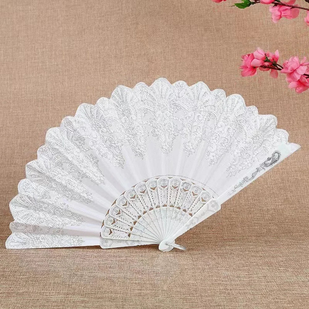 Gothic Victorian Lace Bamboo Fans