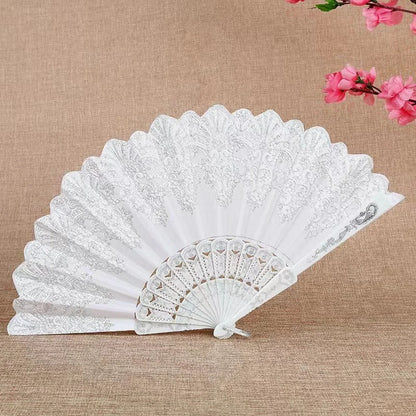 Gothic Victorian Lace Bamboo Fans