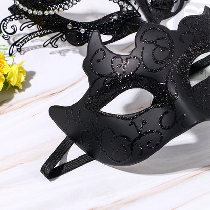 Couples Masquerade Venetian Ball Mask Set