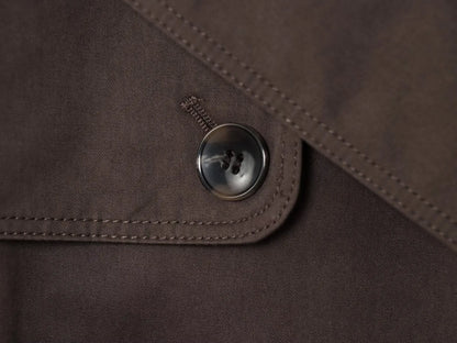 British fall style lapel double-breasted trench coat