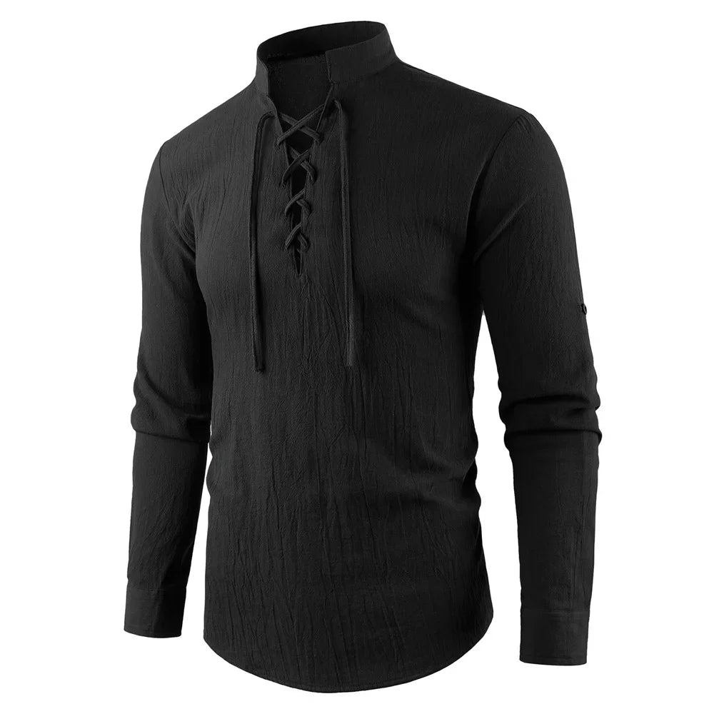 Vintage Pirate Medieval Viking Long Sleeved Shirt