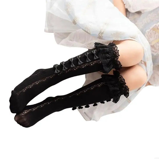 Middle Length Socks Breathable Hollowed Out