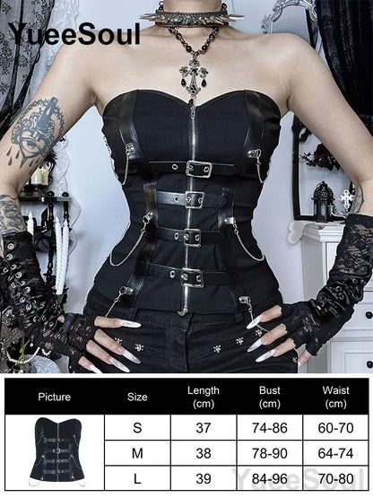 Gothic Lace Mesh Crop Spaghetti Strap Tops