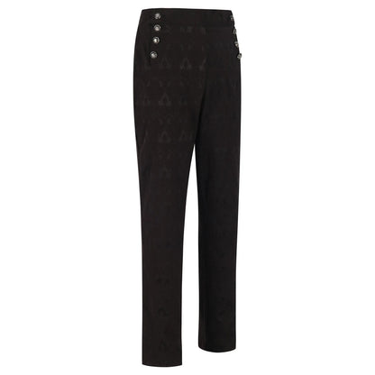 Vintage Men Victorian Pants High Waist Casual Trousers Joggers