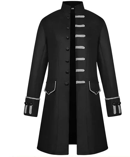 Long Gothic Coat Steampunk Vampire Trench Coat