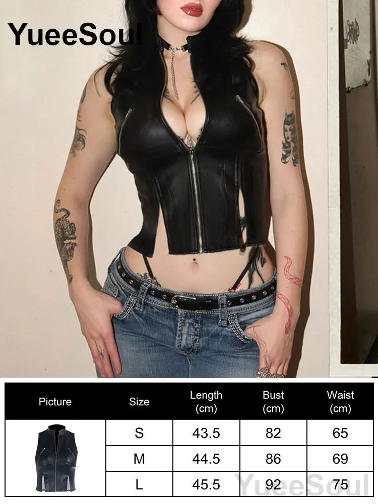 Gothic Lace Mesh Crop Spaghetti Strap Tops