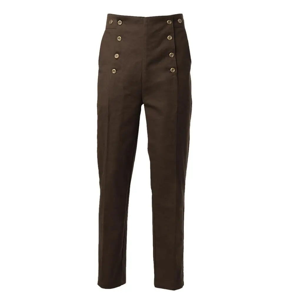 Medieval Historical Retro Pants Steampunk Overalls Casual Pants