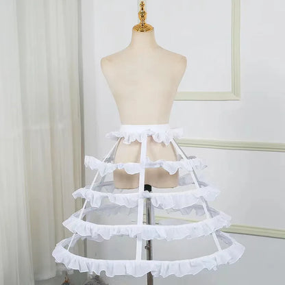 Hollow Lace Bird Cage Fish Bone Skirt Cosplay Dress Skirt Petticoat Dress