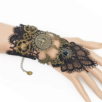 Gothic Lace Cuff Fingerless Glove