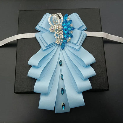 High-end Bow Tie Collar Flower French Business Suit Shirt