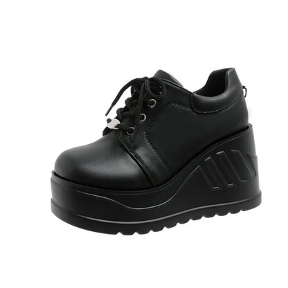 Gothic Mary Jane Strap Up Platforms