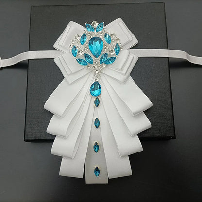 High-end Bow Tie Collar Flower French Business Suit Shirt
