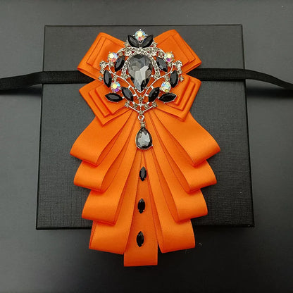 High-end Bow Tie Collar Flower French Business Suit Shirt