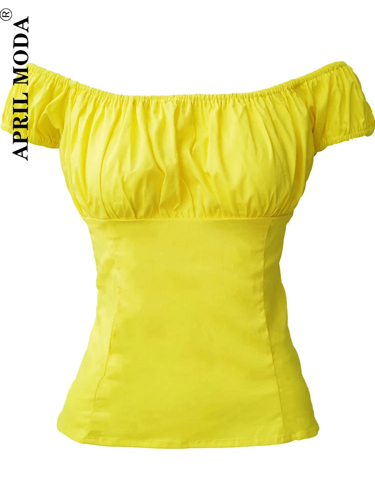 Retro Vintage 50s Polka Dot Pin Up Women's Blouses