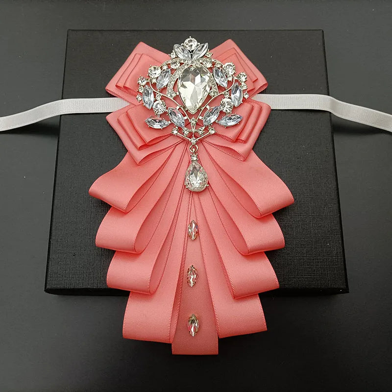 High-end Bow Tie Collar Flower French Business Suit Shirt