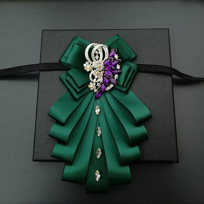High-end Bow Tie Collar Flower French Business Suit Shirt