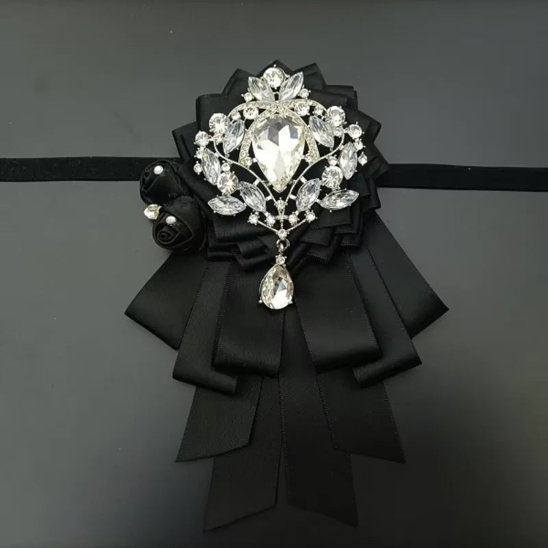 Luxury Men's Bow Ties French British Business Banquet Suit Shirts Collar Accessories
