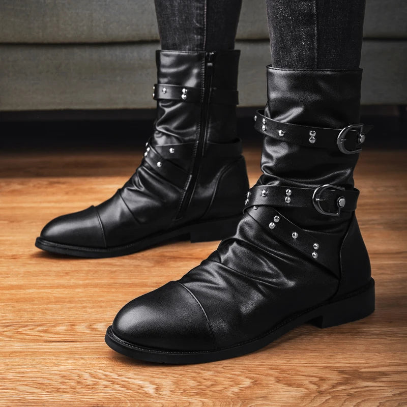 High Top Military Gothic Boots