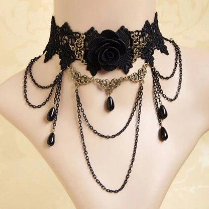 Lace Chokers Necklace Clavicle Chain Choker
