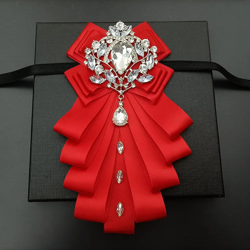 High-end Bow Tie Collar Flower French Business Suit Shirt