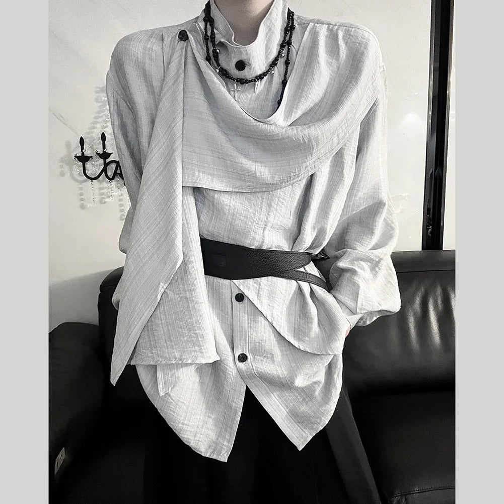 Gothic Wear Casual Long Sleeve Retro Shirt