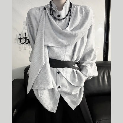 Gothic Wear Casual Long Sleeve Retro Shirt