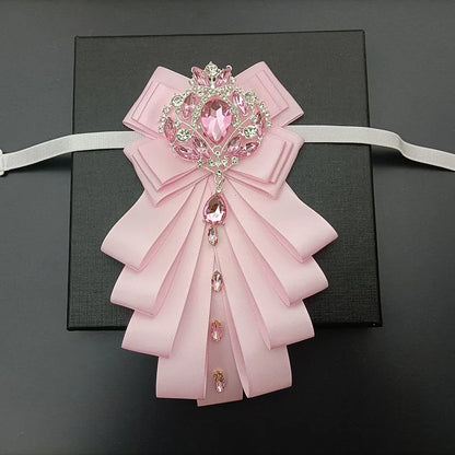 High-end Bow Tie Collar Flower French Business Suit Shirt