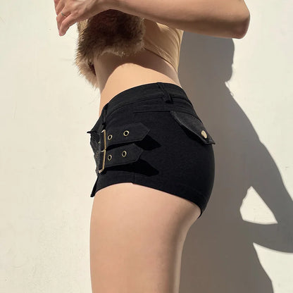 Ultrashort Skinny Cyber Shorts