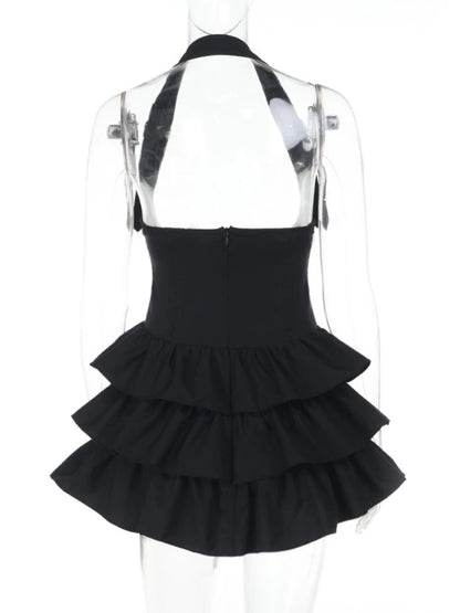 Sleeveless Chain High Waist Dress