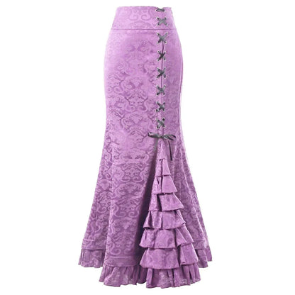 Gothic Vintage Fishtail High Waist Bodycon Mermaid Skirt