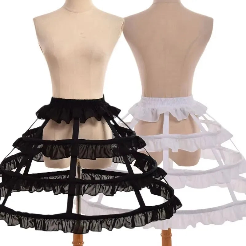 Hollow Lace Bird Cage Fish Bone Skirt Cosplay Dress Skirt Petticoat Dress