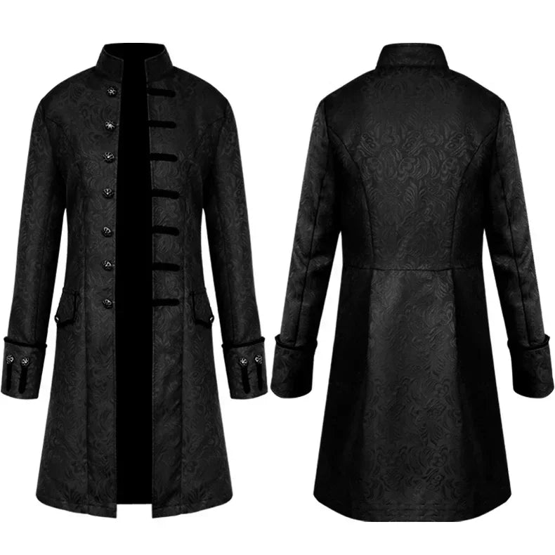 Long Gothic Coat Steampunk Vampire Trench Coat