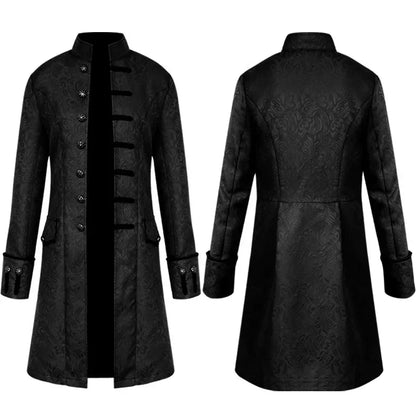 Long Gothic Coat Steampunk Vampire Trench Coat